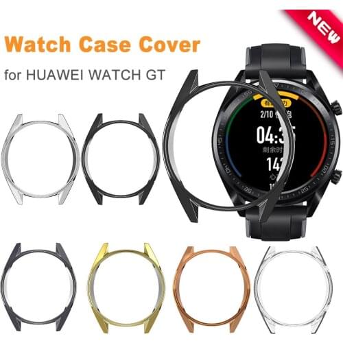 TPU Slim Smart Watch Protective Case Cover for Huawei Watch GT Case Frame AntiScratch Shell Smartwatch Accessories 42MM/46MM