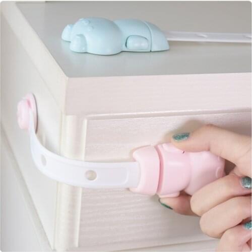 Hot Baby Cute Safety Drawer Anti-clipper Locks Automatic Transformation Cabinet Lock From Children