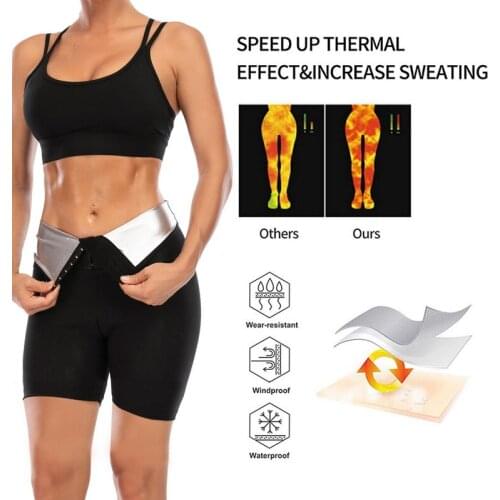Women Hot Thermo Pants Sweat Short Pant Hot Sweat Pants Body Shaper Slim Butt Lifter Tights Tummy Control Panties 2021