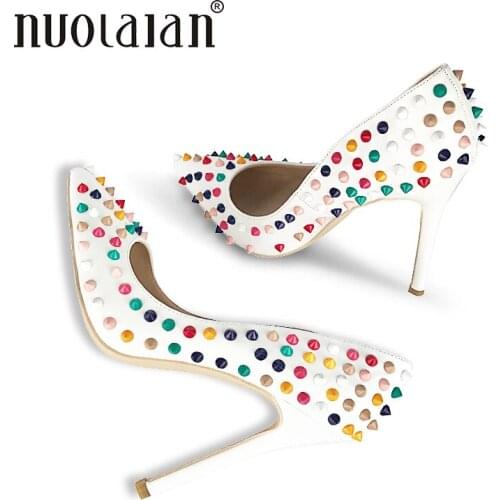 2018 Brand Women Pumps Sesy High Heels 12CM Riverts Womens Shoes Pointed Toe High Heels Party Wedding Shoes Woman