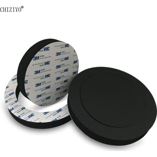 2 Pcs 6.5 Inches Car Audio Speaker Sound Insulation Cotton Soundproof Sealing Ring Self Adhesive Horn Pad Improve Sound Quality
