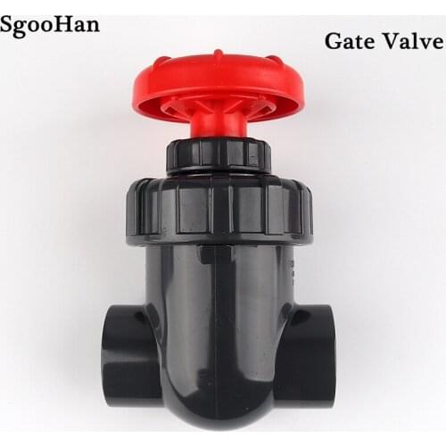1pc PVC Pipe Gate Valve Precision Flow Control Sluice Switch Home Garden DIY Irrigation Aquarium Fish Tank Connector I.D 20~63mm