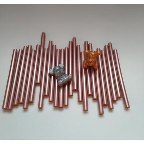 50Pcs Rose Gold Silver Hot Melt Adhesive Retro Metallic Hot Melt Stick For Professional Glue Gun 7x100mm