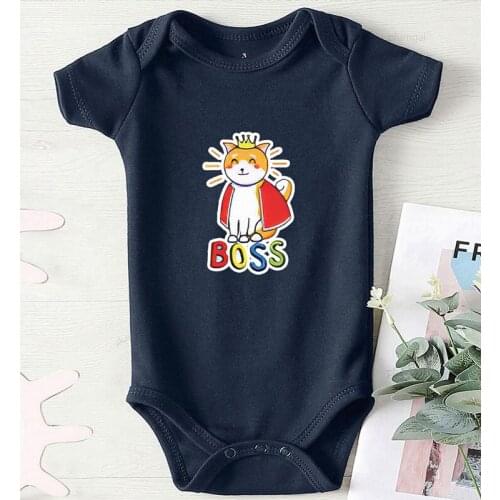 Baby Girl Outfit Kids Clothing Toddler Winter Clothes Bodysuit for Newborns Boy Infant Cartoon Print Boss Jumpsuit Autumn