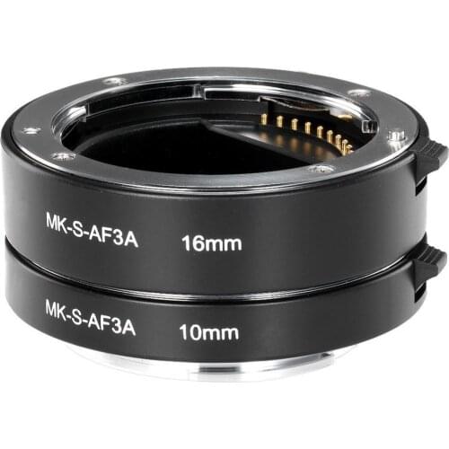 For Sony E-Mount A6300 A6500 A6000 A7 A7II A7III A7SII NEX-7 NEX-6 NEX5R NEX-3N NEX-5 Meike Auto Focus Macro Extension Tube Ring