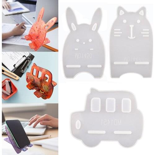 DM104 9 pcs Mobile Phone Bracket Cellphone Holder Stand Support Set For Epoxy Moule Forma De Silicone Kit