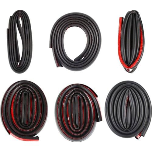 Door Seal Kit Soundproof Strip Weather Stripping Wind Noise Reduction Kit Weather Draft Seal Strip for Tesla Model 3 Front&Rear