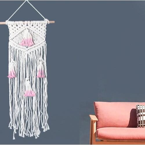 Macrame Woven Wall Hanging Boho Chic Bohemian Home Geometric Art Decor Beautiful Apartment Dorm Room Decoration Tapestries new