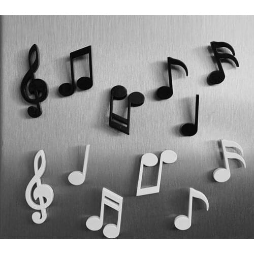 6PCS/Set Fridge Magnets Creative Musical Notes Magnet Refrigerator Message Sticker Home Decor Kitchen Accessories