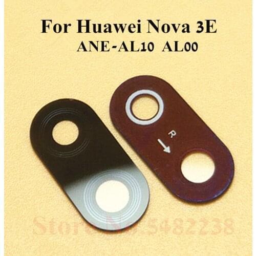 A Lot Original Camera Glass Lens Cover For Huawei Nova 3E ANE-AL10 AL00 Rear Back Camera Outside Glass Lens lenses With Stickers