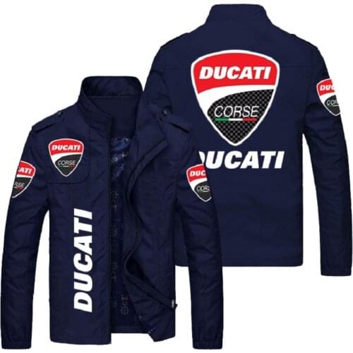 2021 Autumn Winter New Fashion Ducati Motorcycle Men’s Jacket Women Windcheater Casual Sport Zipper Jacket Slim Baseball Uniform