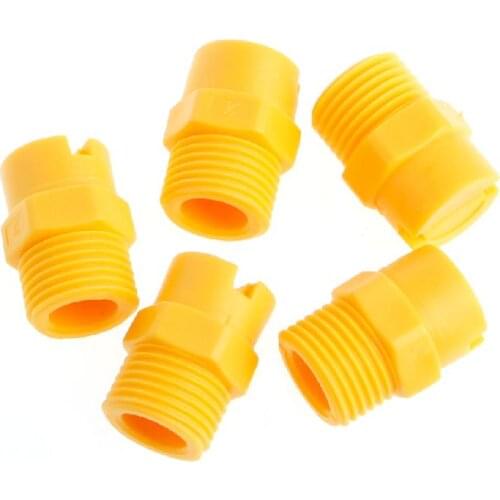 Plastic Vee Jet Flat Fan Spray Nozzle 1/8"1/4" 1/2" Industrial Cleaning Washing