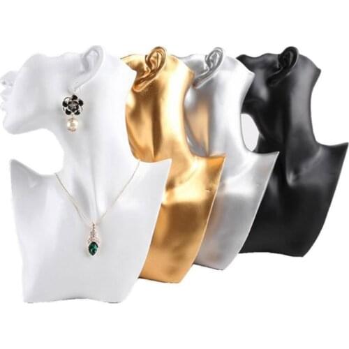 2019 New High-end Creative Necklace Jewelry Display Counter Showcase Resin Pendant Stand Bust Earrings Necklace Figurine Stand