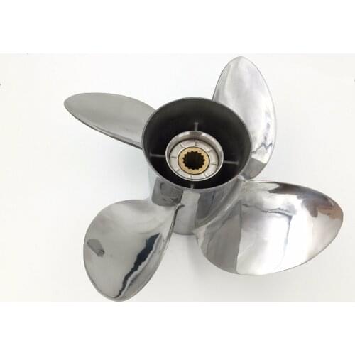 13x19 for yamaha 4 Blade Propellers STAINLESS STEEL Propeller fit yamaha 60-115 hp engine cheap boat motors outboard propeller