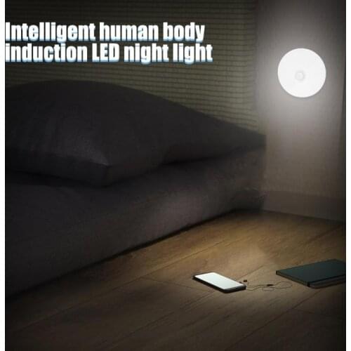 1~6pcs Bedroom Decor Night Lights Motion Sensor Night Lamp Childrens Gift USB Charging Bedroom Decoration Led Night Light Lamps