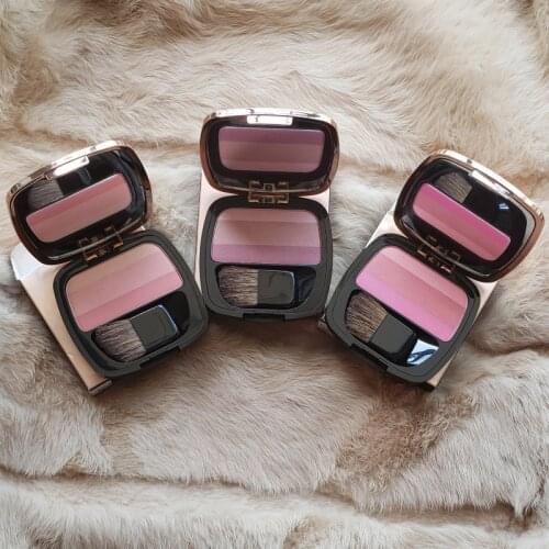 TTLoreal Qihuan Light Soft Light Three Color Blush Genuine Nude Makeup Moisturizing and Brightening Skin Tone NaturalTransparent