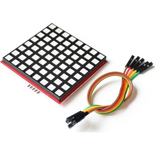 LED Full Color Dot Matrix RGB LED Display Screen Board 8*8 Dot Matrix Module for Raspberry Pi 3/2/B+ 8x8 RPI-RGB-LED-Matrix