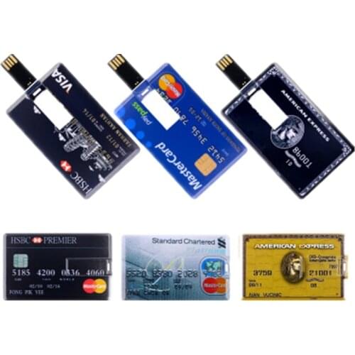 BiNFUL Usb Flash Drive 32GB Pen Drive HSBC Credit Card Pendrive 128GB 256GB Flash Memory Card 4GB 8GB 16GB 64GB 512GB U Disk