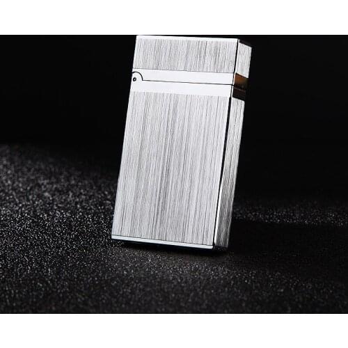 High-end Classic Vertical Drawing Pure Copper Steel Sound Loud Kerosene Lighter Gadgets for Men Regalos Para Hombre Originales