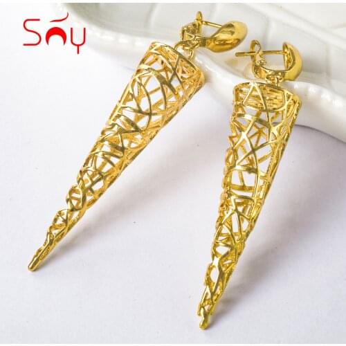 Sunny Jewelry New Hot Sale Drop Earrings Copper Gold Planted High Quality For Women Bohemia Trendy For Daily Wear Gift