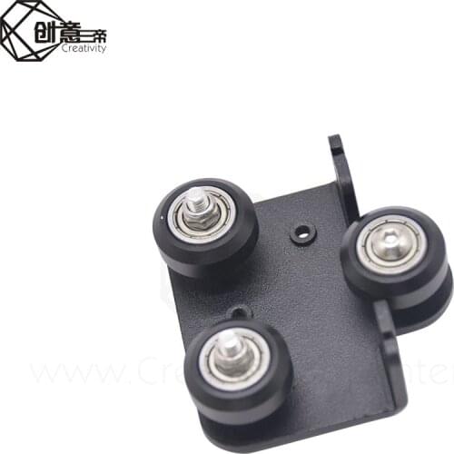 3D Printer Extruder Back Support Plate with Pulley Extruding Backplate for Ender 3 Ender 3 Pro CR-10 CR-10S S4 S5 Series