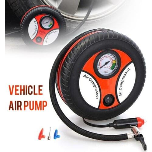 1pc 260PSI Car Air Pump DC 12V Portable Electric Mini Tire Inflator Air Compressor Car Auto Pum Repair Tool