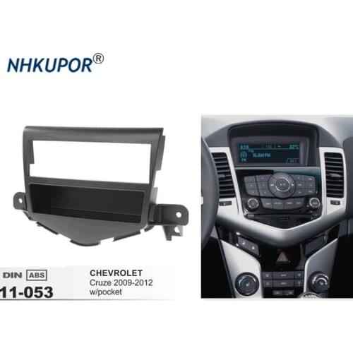 11-053 Radio Fascia for CHEVROLET Cruze 2009-2012 w/pocket Stereo Dash CD Panel Trim Installation Frame Kit