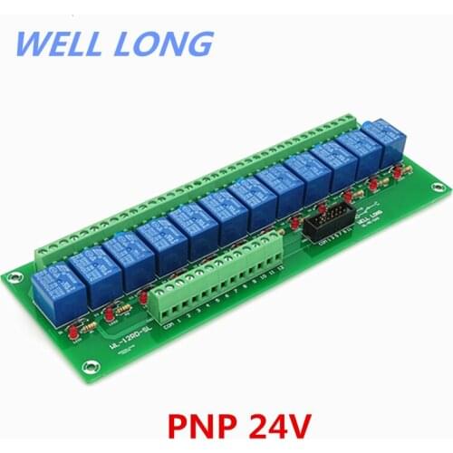 12 Channel PNP Type 24V 10A Power Relay Interface Module,SONGLE SRD-24VDC-SL-C Relay