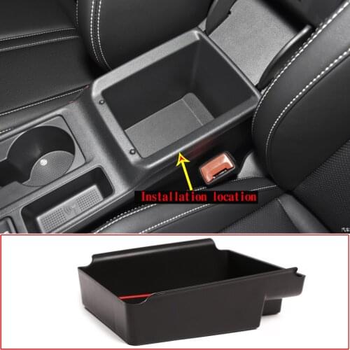 ABS Car Accessories Central Armrest Multi Function Storage Box Tray 1 Piece Interior Casing With Cushion For Skoda Octavia 2021