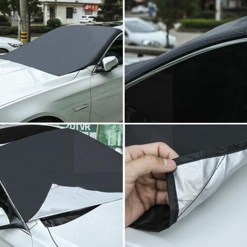 Automobile Magnetic Car Windshield Cover Winter Ice Windscreen Cover Guard Sunshade Frost Protector Front Car Cover T9T7