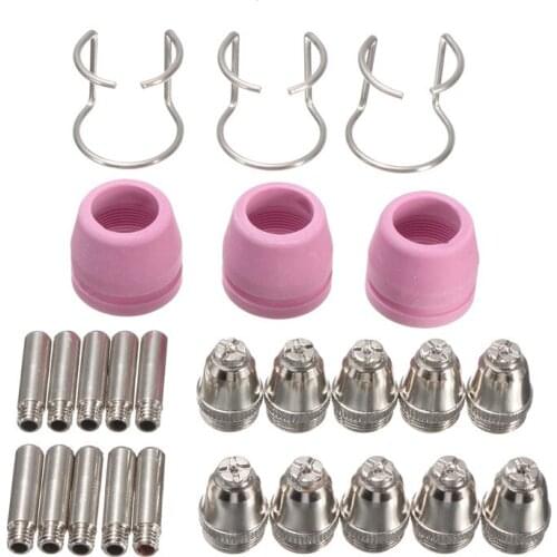 Free shipping 26Pcs/Set Plasma Torch Cutting Machine Accessories Tips For LTP5000D LTPDC2000 Welding Torch