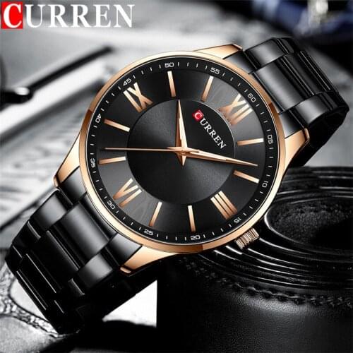 CURREN Sport Men Watch Top Brand Luxury Military Army Business Male Clock Stainless Steel Quartz Classic New Man Wristwatch 8383