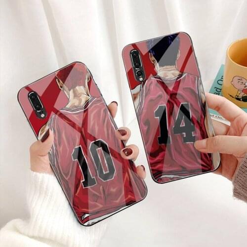 Slam Dunk Sakuragi Haruko Akagi Phone Case Tempered Glass For Huawei P30 P20 P10 lite honor 7A 8X 9 10 mate 20 Pro