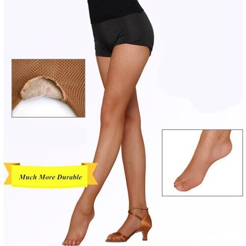 DOIAESKV Professional Latin Tights Women Fishnet Tights Ballroom&Latin Dance Hard Yarn Elastic Latin Stockings Pantyhose