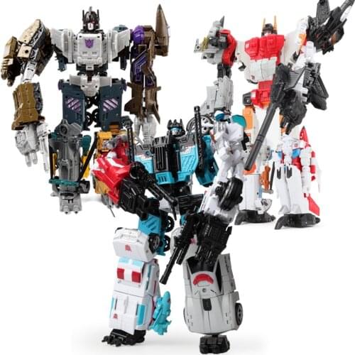 Movie 5 in 1 Anime Devastator ToyTransformation Kids toys Oversize KO Robot dinosaur Action Figure Aircraft tank Model boy Toys