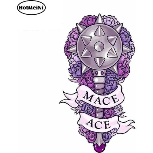 HotMeiNi 13cm x 7.2cm for MACE ACE Funny Car Stickers Vinyl Car Wrap Waterproof Sunscreen Personality Decal for Vehicle