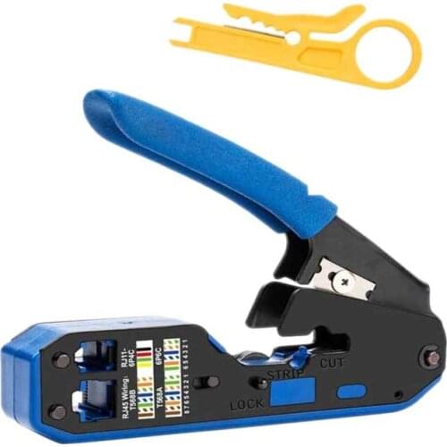 2 In 1 Rj45 Tool Network Crimper Cable Stripping Plier Stripper for Rj45 Cat6 Cat5E Cat5 Rj11 Rj12 Connector