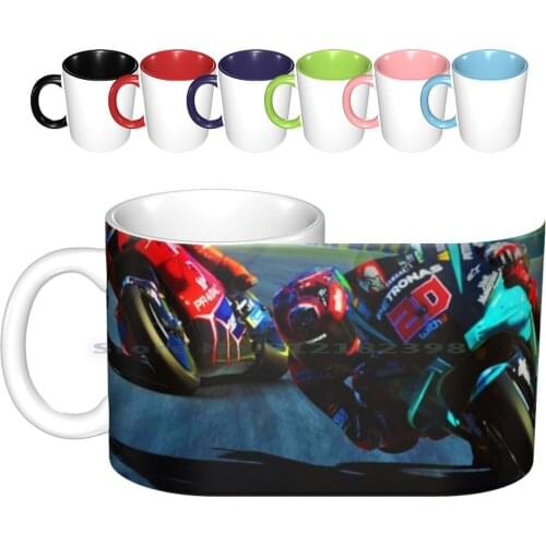 Fighting With Jack Miller Ceramic Mugs Coffee Cups Milk Tea Mug Motor Motorbike Motorcycle Racing Motorsport Rider Racetrack