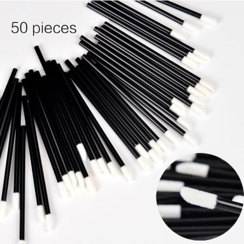 50Pcs/Pack Disposable Lip Brushes Soft Make Up Brush For Lipstick Lip Gloss Wands Applicator Makeup Beauty Tool Drop Shipping