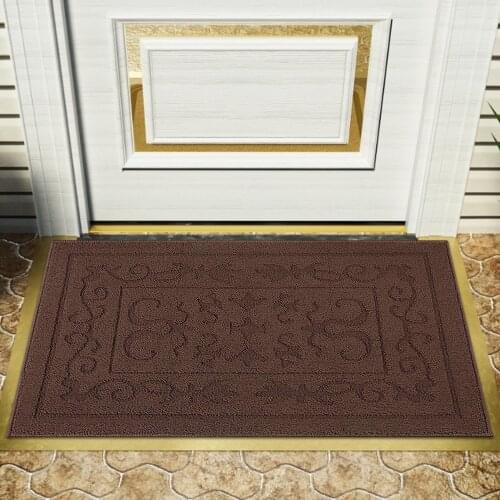 Door Mat Non Slip Entrance Welcome Mat Absorbent Entryway Rugs Polypropylene Fiber Absorb Moisture Dirt For Entrance Porch Door