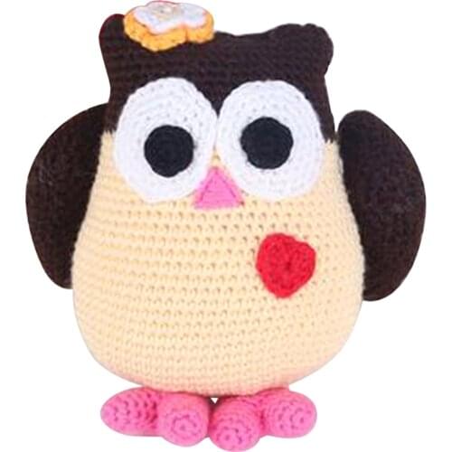 Owl Doll Crochet Kit Amigurumi DIY Craft Project with Materials and Instruction