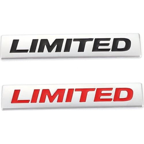 3D Metal Car Stickers Limited Emblem Badge Decals for BMW Audi Honda Opel Lada Toyota Chevrolet Hyundai Jeep KIA VW Ford Focus