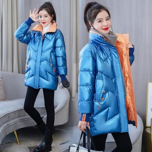 Fashion Large Size 3XL Parka Womens Winter Jacket Long 2021 New Parkas Female Coat Girl Stand-Up Collar Warm Thick Outerwear