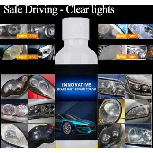 20ML Car Headlight Repair Coating Solution Repair Kit Oxidation Rearview Coating Headlight Polishing Anti-scratch Liquid Tslm1