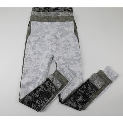 New Camouflage Womens Tracksuit Gym Yoga Seamless Pants Sports Clothes Stretchy Push Up Leggings Athletic Fitness Tights
