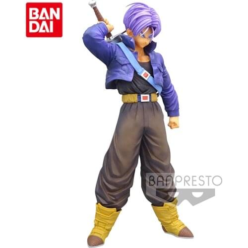 Bandai Genuine Dragon Ball Legends Collab Trunks Anime Action Figure Collect Model Toys Ornaments Gifts for Birthday