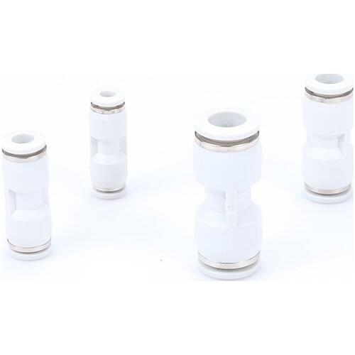 Pneumatic high end White PU gas pipe connector quick connector pneumatic fittings straight butt 8m cylinder fittings