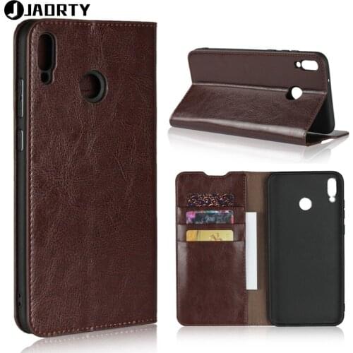 Luxury Genuine Leather Wallet Case Cover For Huawei Honor 8X Max Phone Accessory Flip Cover Protective Case