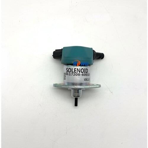 Stop Solenoid 17208-60010 17208-60015 17208-60016 For Kubota Excavator KX71-3 U25S KX71-3S B2410 B2710 B2910 B7610 B7800 HSD