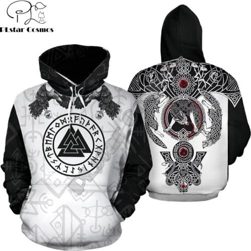 Viking Fenrir Wolf Tattoo All-Over Print 3D Hoodie and Sweatshirt Harajuku Fashion hoodies Unisex Casual Jacket pullover DW0025
